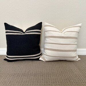 Set/2 Modern Farmhouse Accent Pillows